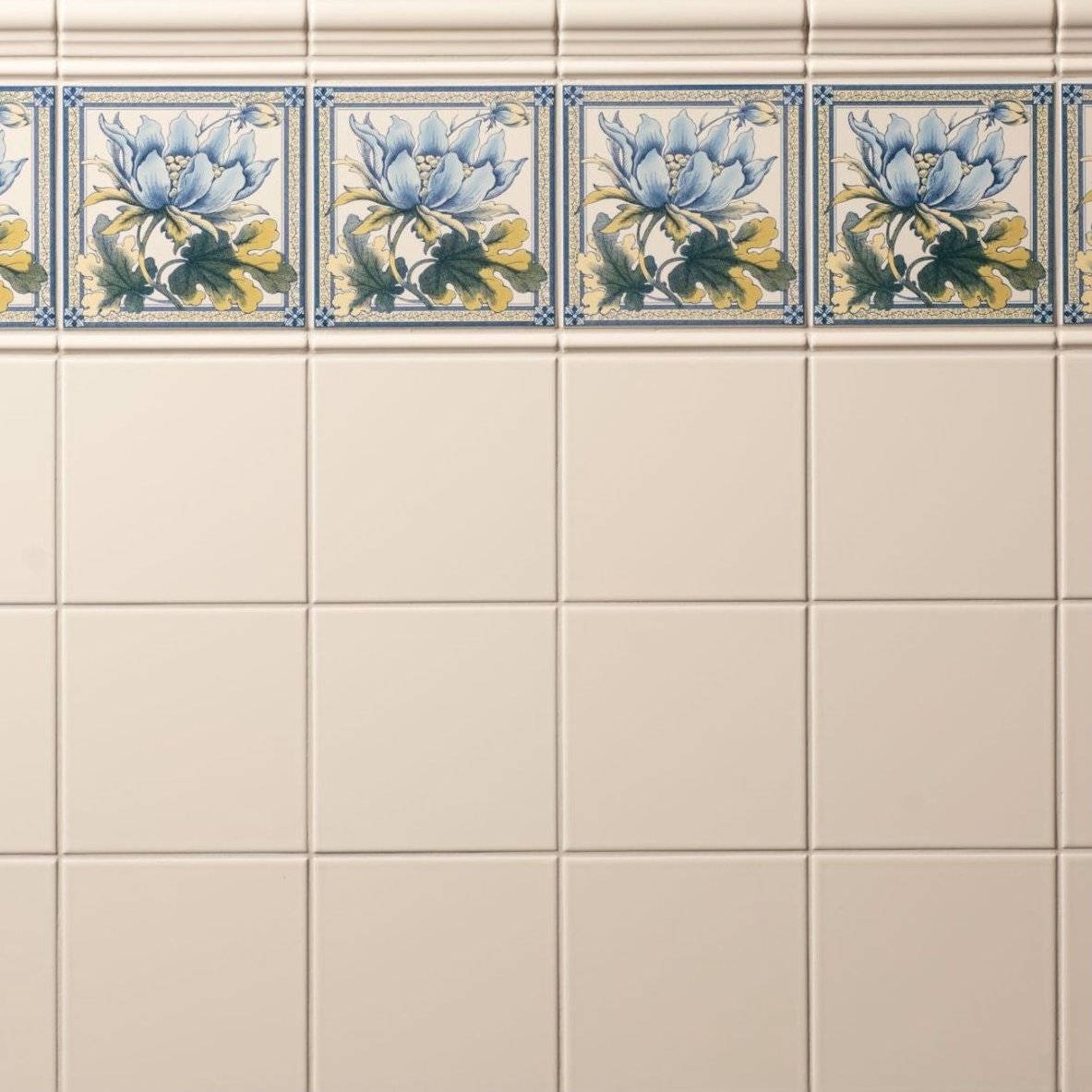 Image of County White Field Tile 15.2x15.2cm-Ceramic wall tile-Original Style-Tile.co.uk