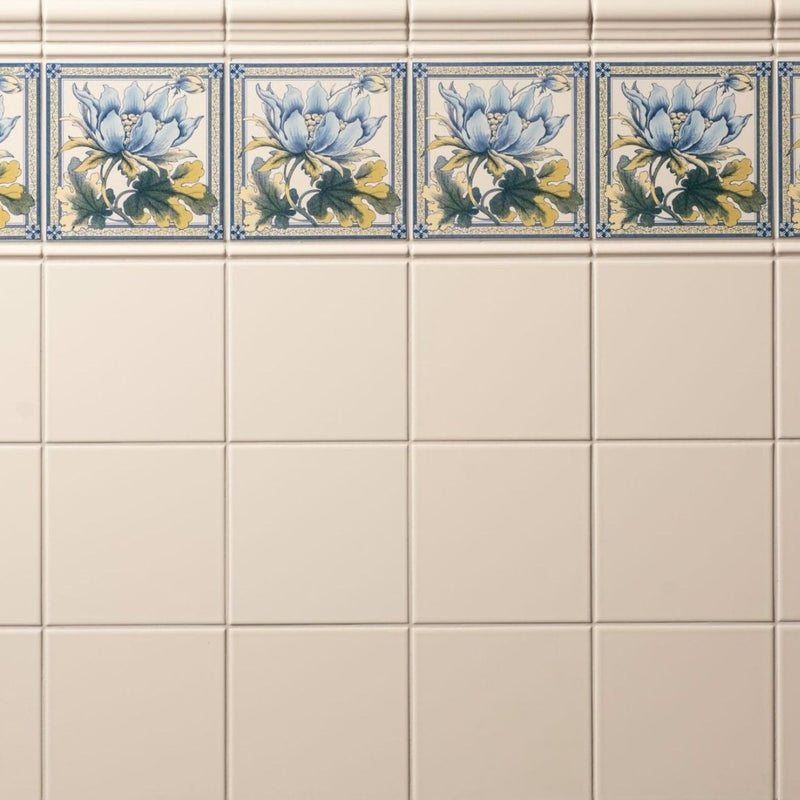 Image of County White Field Tile 15.2x15.2cm-Ceramic wall tile-Original Style-Tile.co.uk