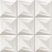 Delta white 3D decorative tile 33x33cm-3D wall tile-Realonda-tile.co.uk