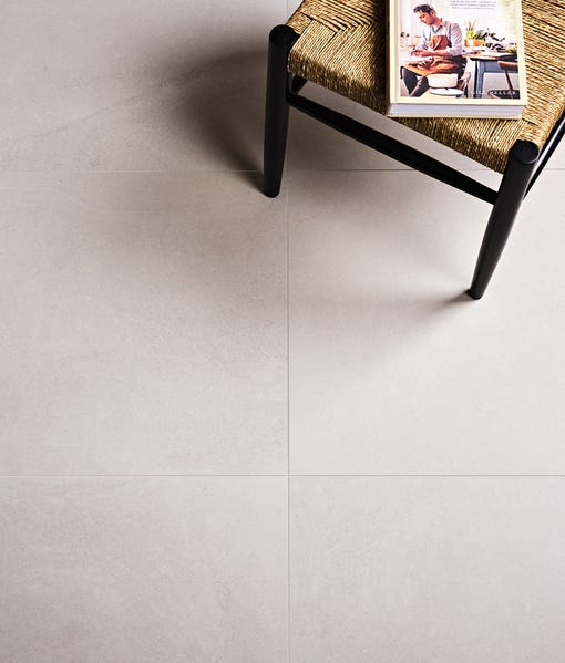 Image of Dorset White tile 80x80cm-Large format-Ca Pietra-Tile.co.uk