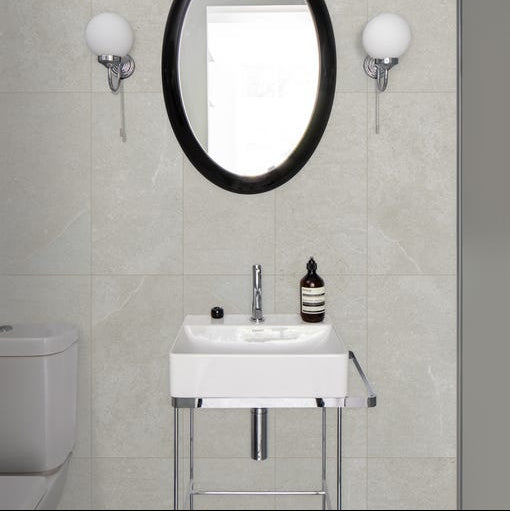 Image of Dorset White tile 120x60cm-Large format-Ca Pietra-Tile.co.uk