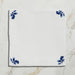 Dyrham Dairy Oak Leaf Corner tile 13x13cm-Ceramic wall tile-Ca Pietra-Tile.co.uk