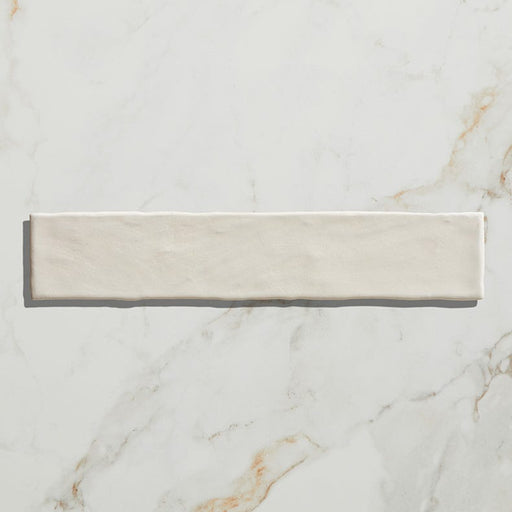 Earthenware Porcelain Soft White - 5 x 25 x 1.2cm-Ca Pietra-Tile.co.uk
