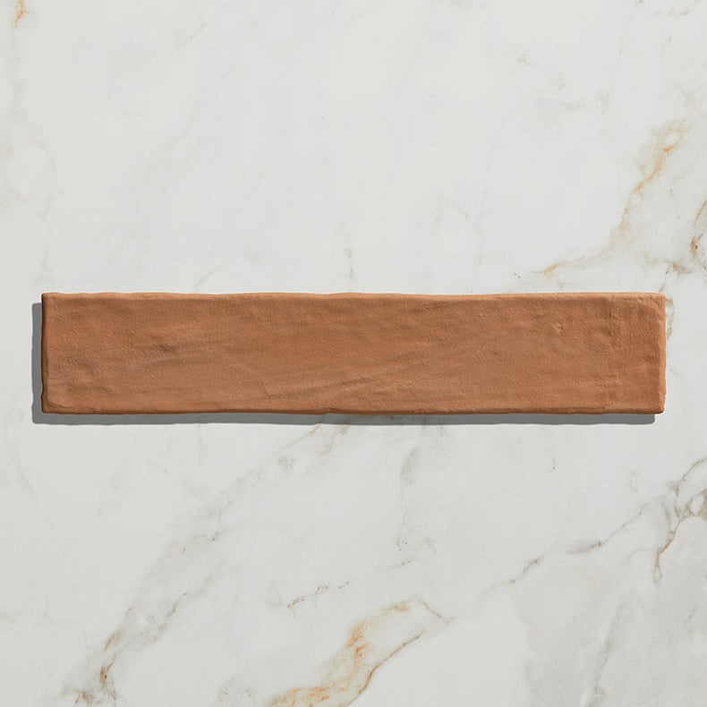 Image of Earthenware Porcelain Red Clay - 5 x 25 x 1.2cm-Ca Pietra-Tile.co.uk