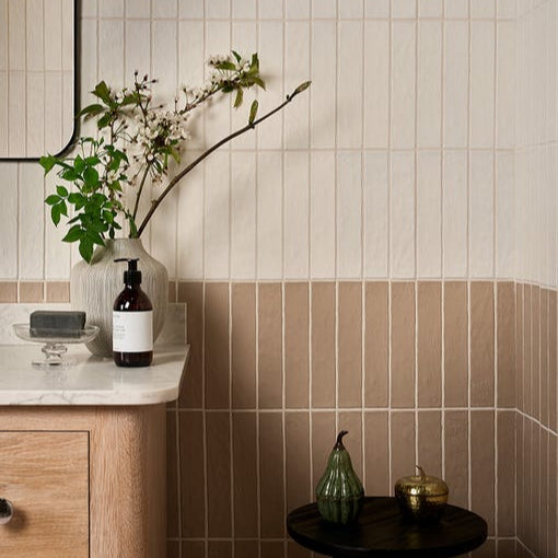 Image of Earthenware Porcelain Soft White - 5 x 25 x 1.2cm-Ca Pietra-Tile.co.uk