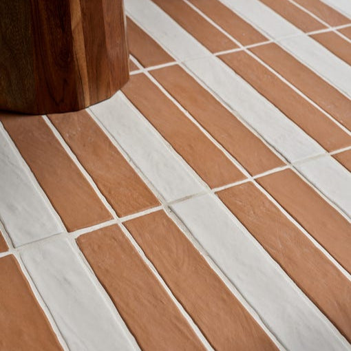 Image of Earthenware Porcelain Red Clay - 5 x 25 x 1.2cm-Ca Pietra-Tile.co.uk