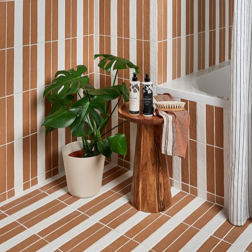 Earthenware Porcelain Soft White 5 x 25 x 1 2cm Tile co uk