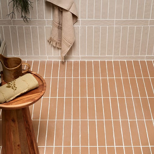 Image of Earthenware Porcelain Coral - 5 x 25 x 1.2cm-Ca Pietra-Tile.co.uk