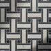 East Village Porcelain Basketweave Mosaic Bianco - 31.5 x 31.5 x 1.0cm-Ca Pietra-Tile.co.uk