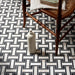 East Village Porcelain Basketweave Mosaic Bianco - 31.5 x 31.5 x 1.0cm-Ca Pietra-Tile.co.uk