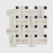 East Village Porcelain Basketweave Mosaic Oro - 31.5 x 31.5 x 1.0cm-Ca Pietra-Tile.co.uk