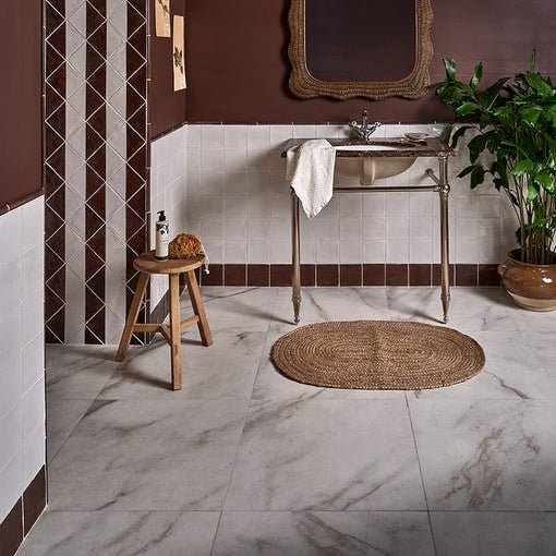 Image of East Village Porcelain Bianco - 59.5 x 59.5 x 1.0cm-Ca Pietra-Tile.co.uk
