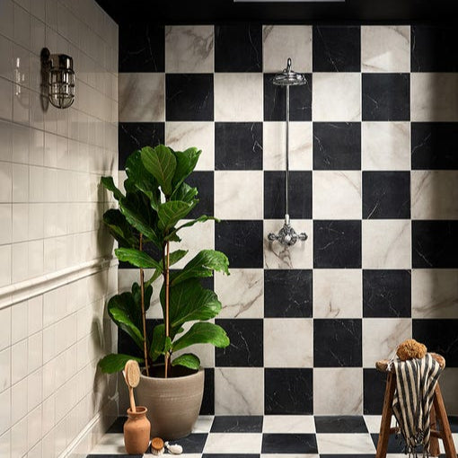 Image of East Village Porcelain Bianco - 59.5 x 59.5 x 1.0cm-Ca Pietra-Tile.co.uk