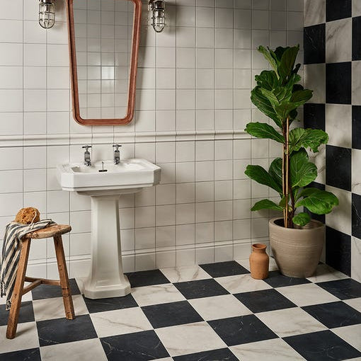 East Village Porcelain Nero - 29.5 x 29.5 x 1.0cm-Ca Pietra-Tile.co.uk