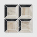 East Village Porcelain Quadrant Mosaic Oro - 26 x 26 x 1.0cm-Ca Pietra-Tile.co.uk