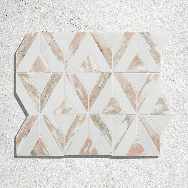 Image of Sample Swatch East Java Flamingo Temple Marble Mosaic - Delivered separately by Ca'Pietra-sample-sample-Tile.co.uk