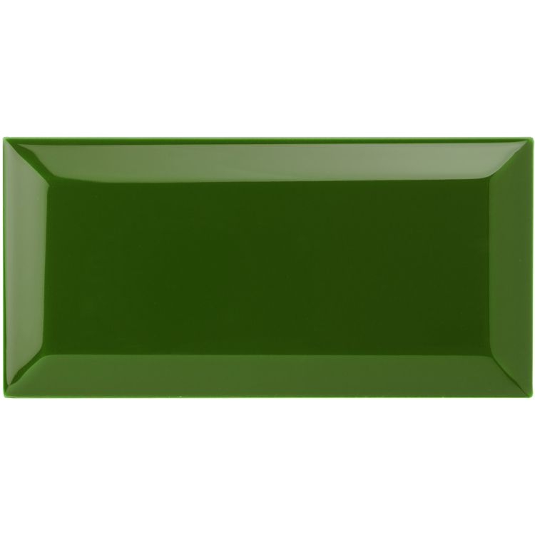 Image of Edwardian Green Metro Tile 15x7.5cm-Ceramic wall tile-Original Style-Tile.co.uk