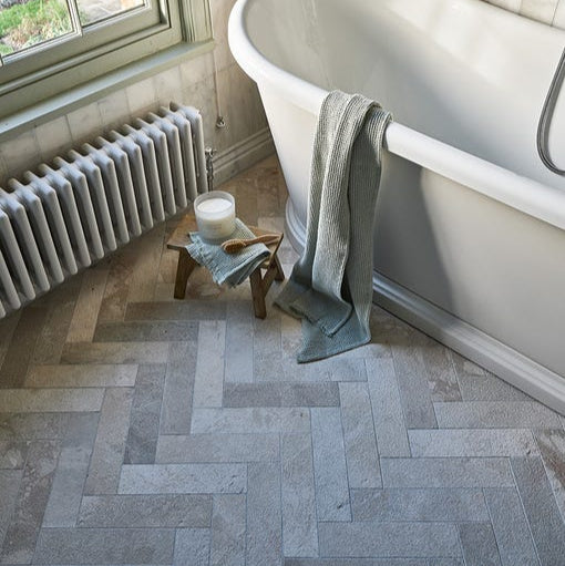 Image of Enki Parquet Limestone Velvet Natural Stone Tile 7.5x30cm-Limestone tiles-Ca Pietra-Tile.co.uk