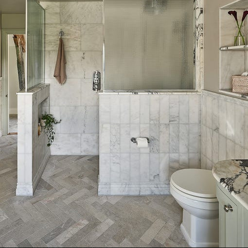 Image of Enki Parquet Limestone Velvet Natural Stone Tile 7.5x30cm-Limestone tiles-Ca Pietra-Tile.co.uk