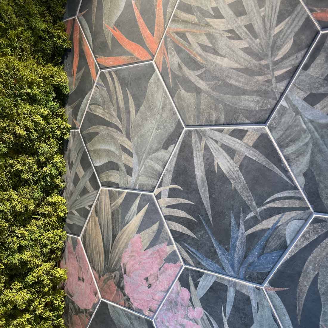 Image of Exotic Hexagon Porcelain tile 23x27cm-Hexagon tile-ESL-tile.co.uk