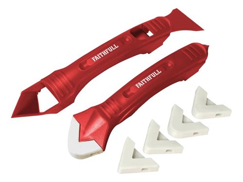 Image of Faithfull Silicone Scraper Kit FAITLSILKIT-Tools-Faithful Tools-Tile.co.uk