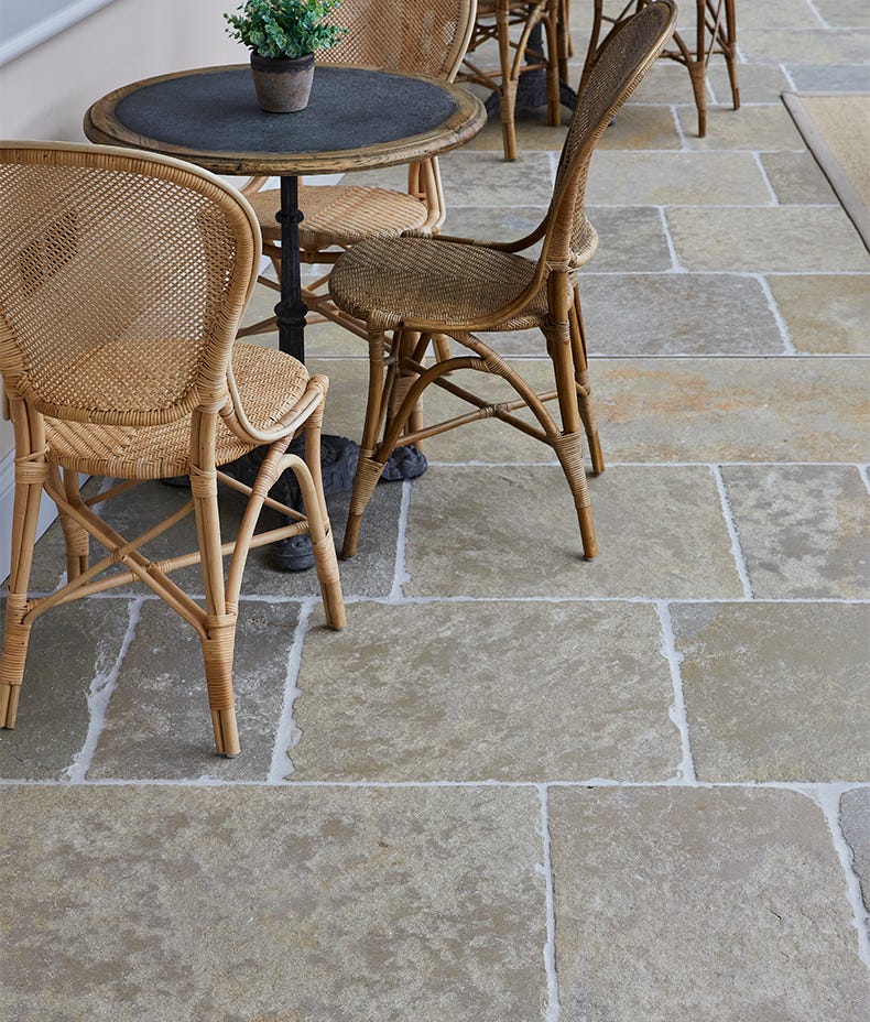 Image of Trusloe Limestone Seasoned 56 x Random-Limestone tiles-Ca Pietra-Tile.co.uk
