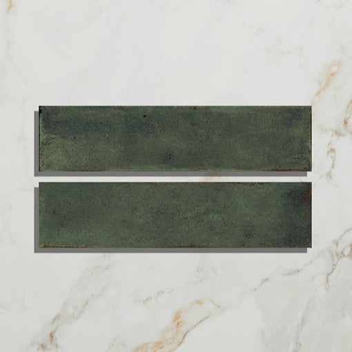 Image of Foundry Smeraldo tile 6x25cm-Ceramic wall tile-Ca Pietra-Tile.co.uk