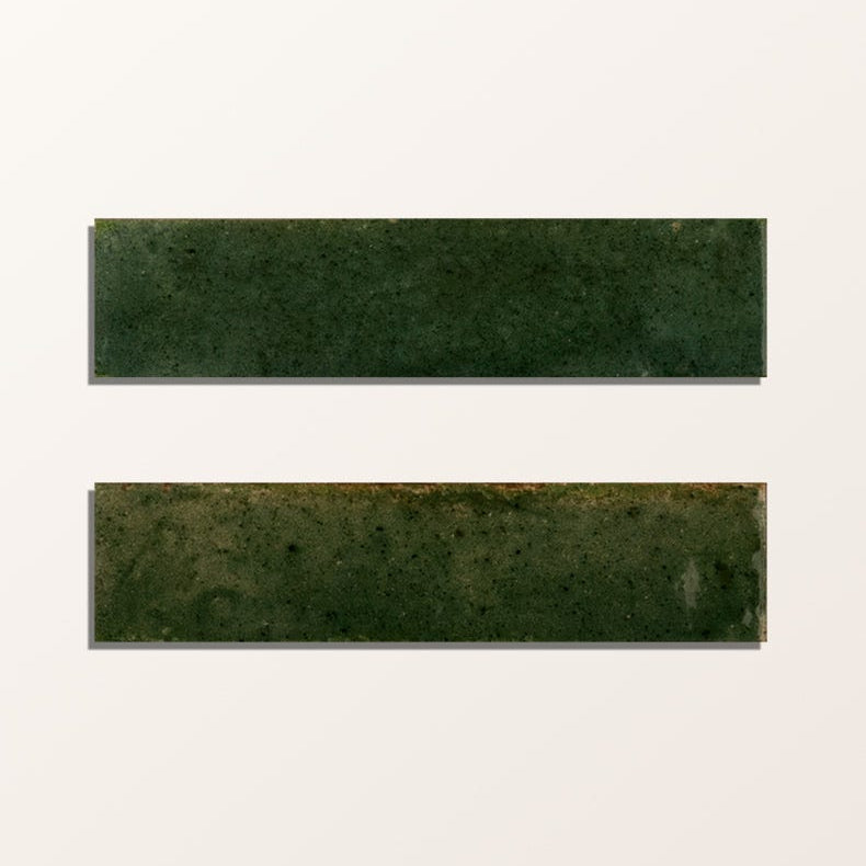 Image of Foundry Novo Porcelain Alligator Green Tile - 5.7 x 23.7cm-Ca Pietra-Tile.co.uk