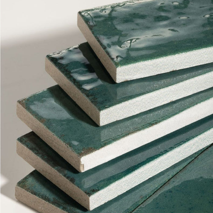 Foundry Novo Porcelain Irish Green Tile - 5.7 x 23.7cm-Ca Pietra-Tile.co.uk