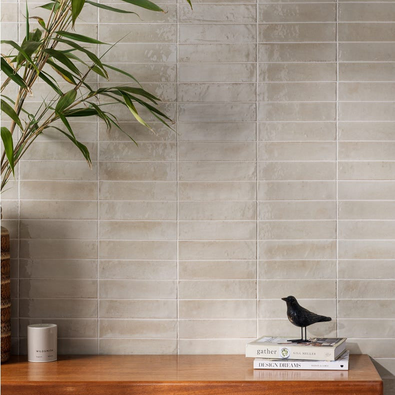 Image of Foundry Novo Porcelain Linen Tile - 5.7 x 23.7cm-Ca Pietra-Tile.co.uk