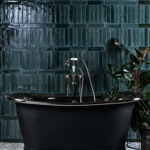 Foundry Novo Porcelain Navy Tile - 5.7 x 23.7cm-Ca Pietra-Tile.co.uk