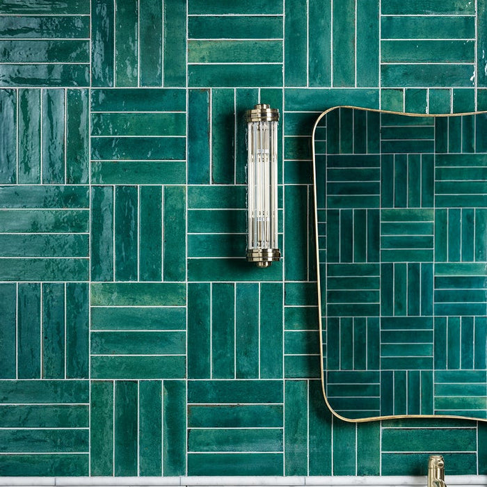 Foundry Novo Porcelain Turquoise Tile - 5.7 x 23.7cm-Ca Pietra-Tile.co.uk