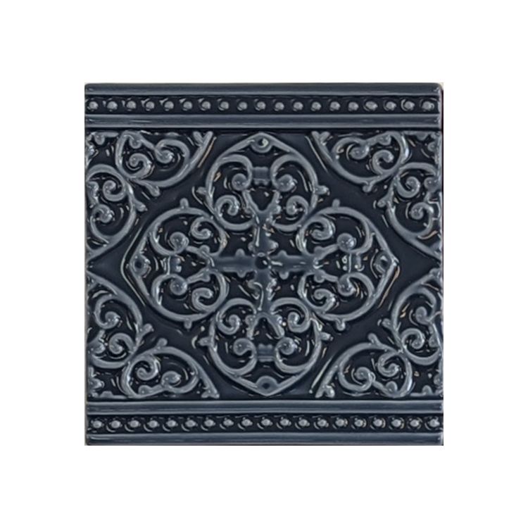 Image of Grosvenor on Ascot Blue Tile 15.2x15.2cm-Ceramic Tiles-Original Style-Tile.co.uk