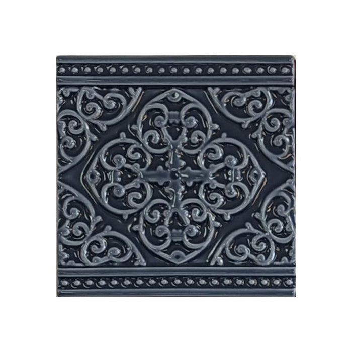 Grosvenor on Ascot Blue Tile 15.2x15.2cm-Ceramic Tiles-Original Style-Tile.co.uk