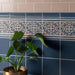 Grosvenor Palladian Beige on Ascot Blue Tile 15.2x15.2cm-Ceramic Tiles-Original Style-Tile.co.uk