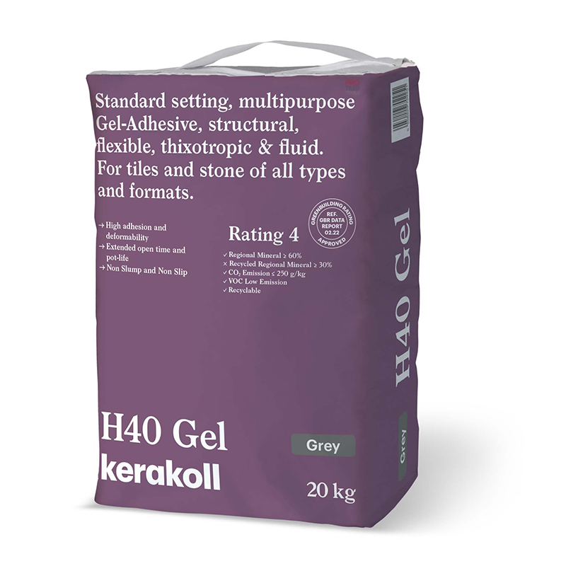 Image of Kerakoll 20kg H40 Gel Grey Standard Tile Adhesive-Adhesive-Kerakoll-tile.co.uk