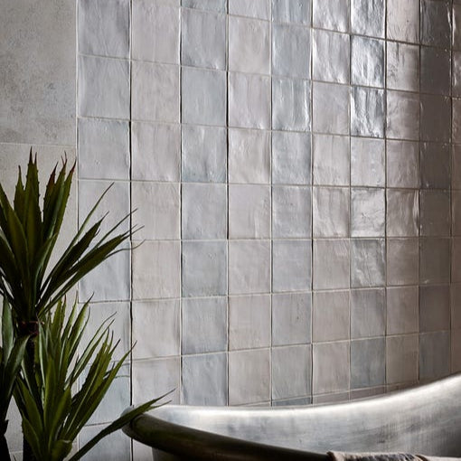 Image of Hammam Ceramic White - 12.5 x 12.5 x 0.8cm-Ca Pietra-Tile.co.uk