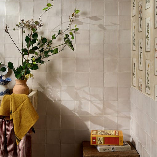 Image of Hammam Ceramic Bone - 12.5 x 12.5 x 0.8cm-Ca Pietra-Tile.co.uk