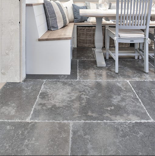 Hazlebury Limestone Seasoned Stone Floor Tile 60cm x random-Limestone tiles-Ca Pietra-Tile.co.uk