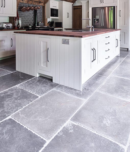 Hazlebury Limestone Seasoned Stone Floor Tile 60cm x random-Limestone tiles-Ca Pietra-Tile.co.uk