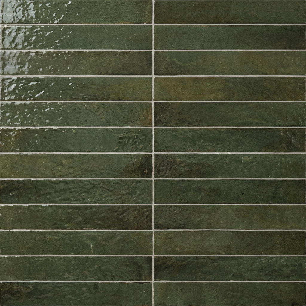 Image of Calle Green front-on tile texture