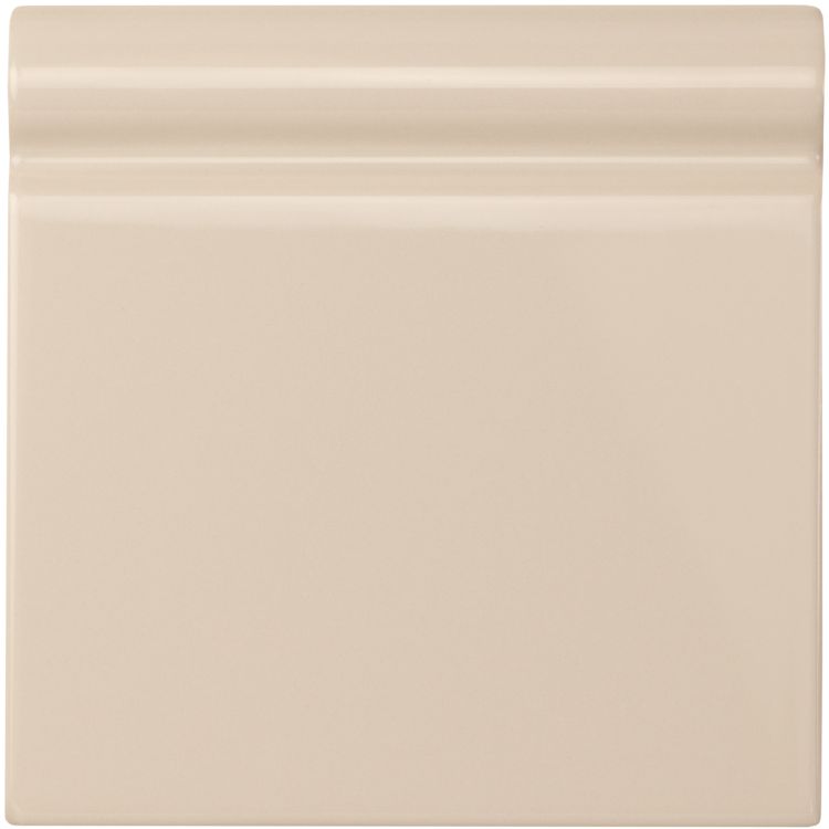 Image of Ivory Skirting Tile 15.2x15.2cm-Ceramic Tiles-Original Style-Tile.co.uk