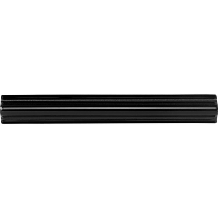 Image of Jet Black Astragal Corner Tile 16.8x2.1cm-Ceramic Tiles-Original Style-Tile.co.uk