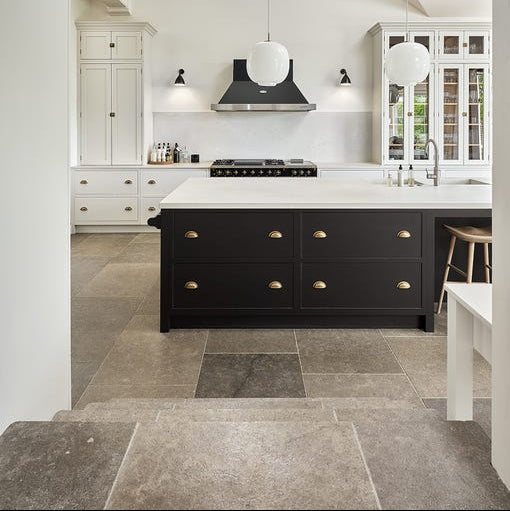 Image of Corfe Limestone Tumbled & Etched 60 x Random sizes-Limestone tiles-Ca Pietra-Tile.co.uk