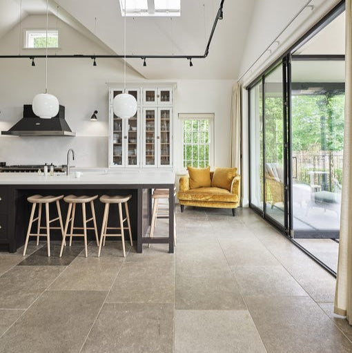 Image of Corfe Limestone Tumbled & Etched 60 x Random sizes-Limestone tiles-Ca Pietra-Tile.co.uk