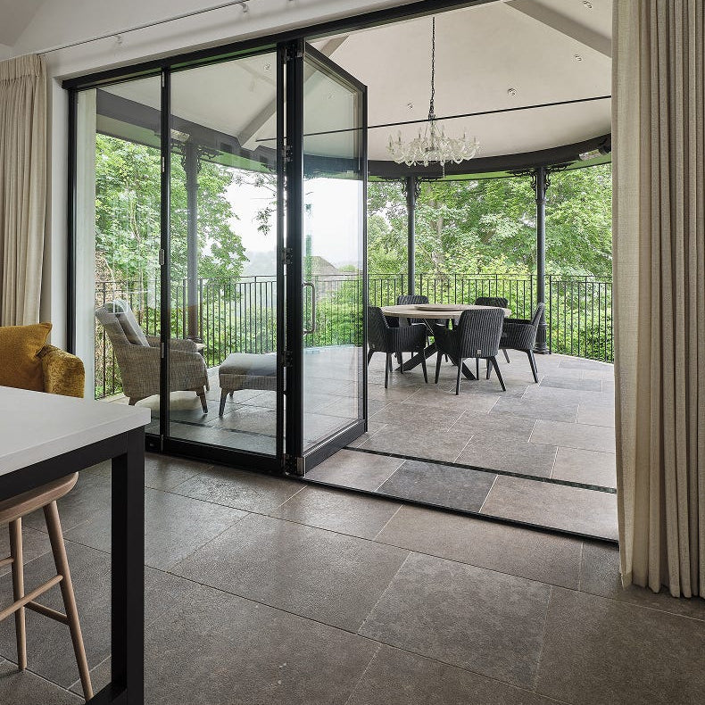 Image of Corfe Limestone Tumbled & Etched 60 x Random sizes-Limestone tiles-Ca Pietra-Tile.co.uk