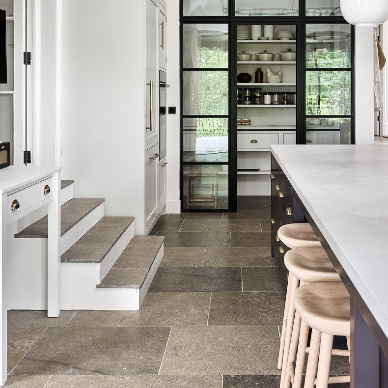 Image of Corfe Limestone Tumbled & Etched 60 x Random sizes-Limestone tiles-Ca Pietra-Tile.co.uk