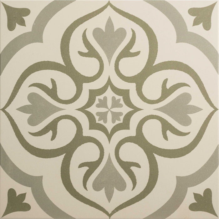 Free Sample - Knightshayes Green On Chalk 10x10cm-sample-sample-Tile.co.uk