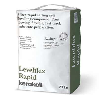 Kerakoll Levelflex Rapid Flexible Self Levelling Compound 20kg-Leveling compound-Kerakoll-Tile.co.uk