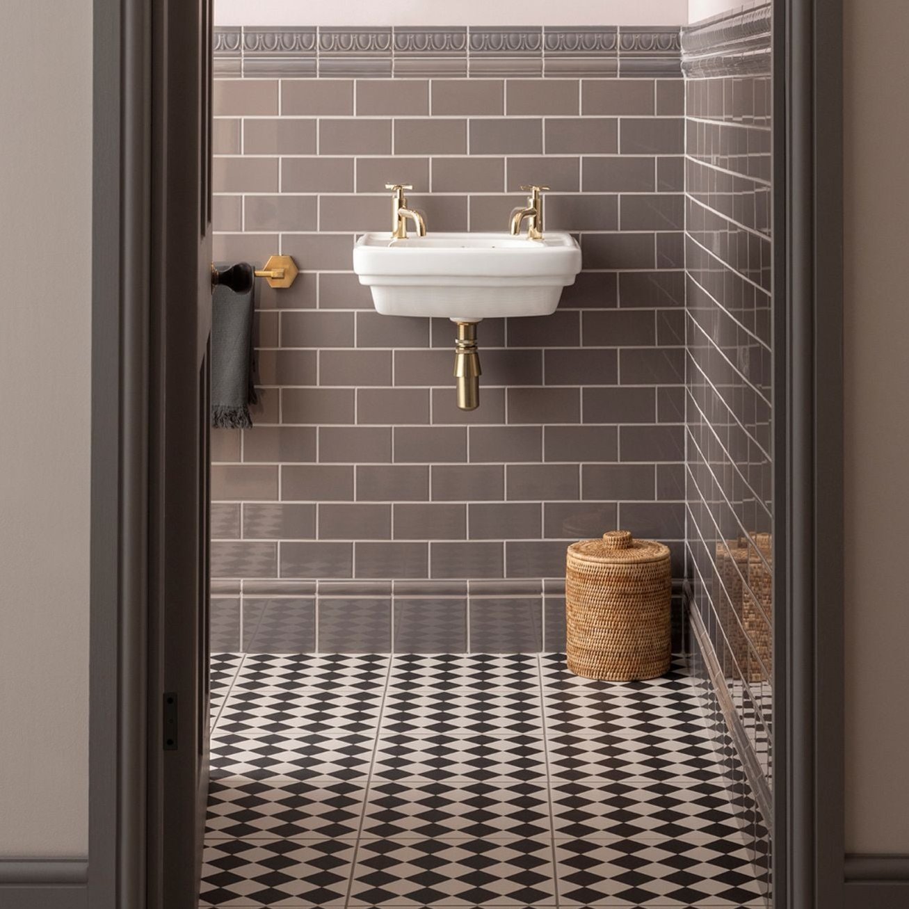 Image of London Stone Half Tile 15.2x7.5cm-Ceramic wall tile-Original Style-Tile.co.uk